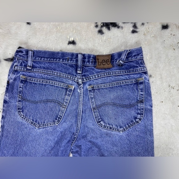 Lee Men’s Medium Wash Straight Leg Regular Fit Denim Jeans Size 33x32 - Picture 7 of 8